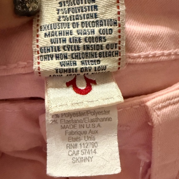 True Religion Pink Women's Skinny Jeans - Picture 5 of 5